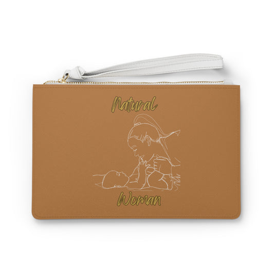 Natural Woman New Life (WL) Clutch Bag LIGHT BROWN