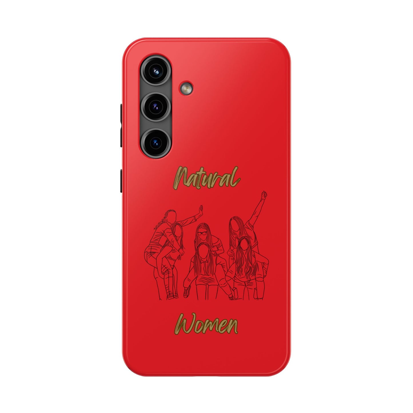 Natural Woman Piggy Back (BL)Tough Phone Cases RED