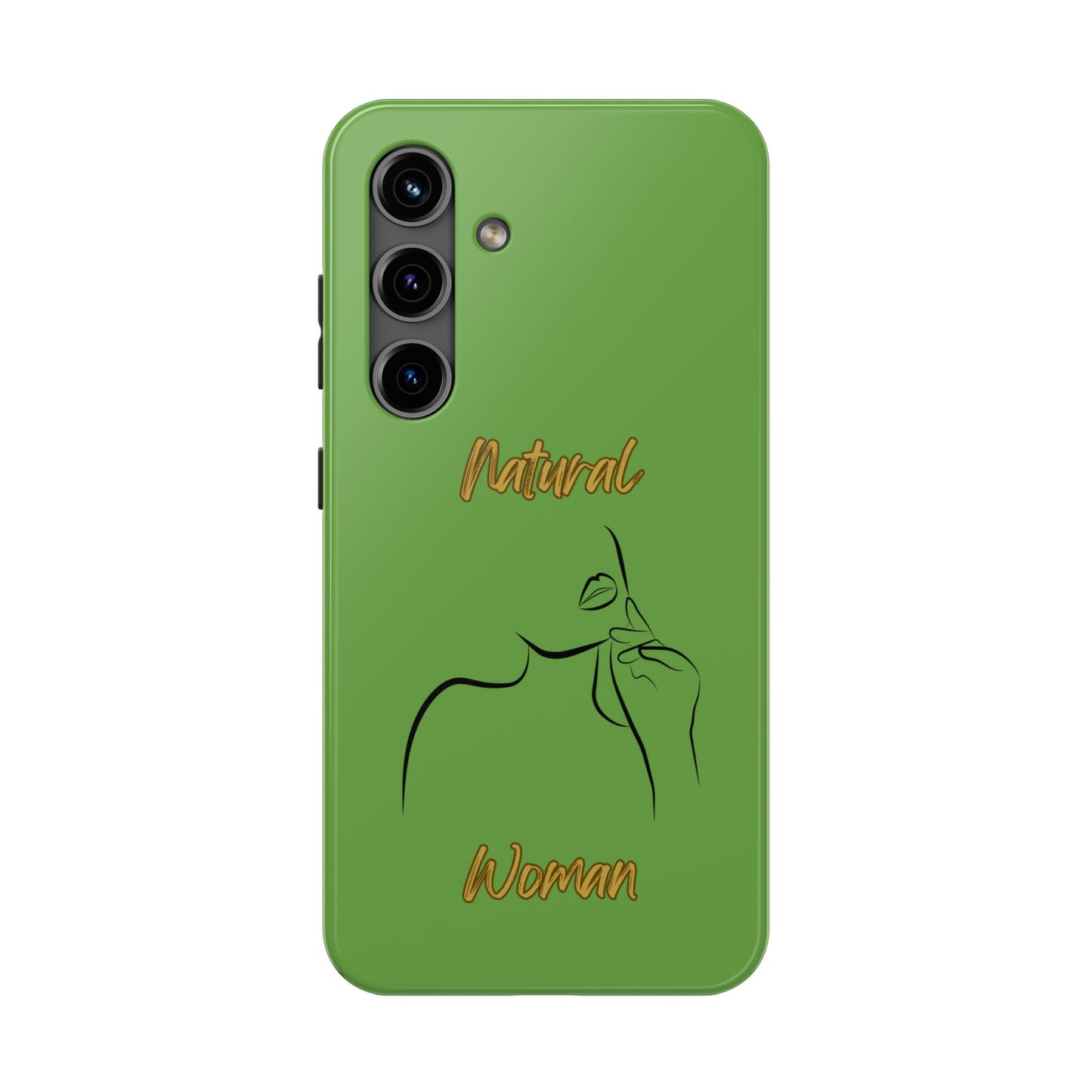 Natural Woman Chin Up (BL)Tough Phone Cases GREEN