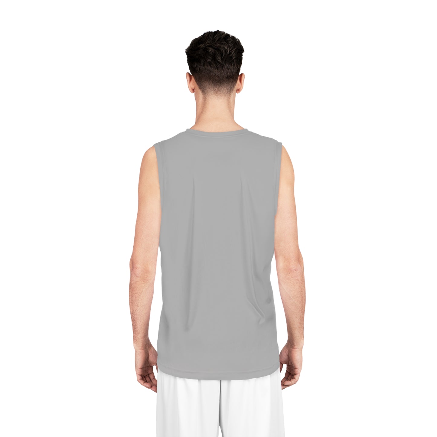 Kingdom Man (Gold) Basketball Jersey LIGHT GREY