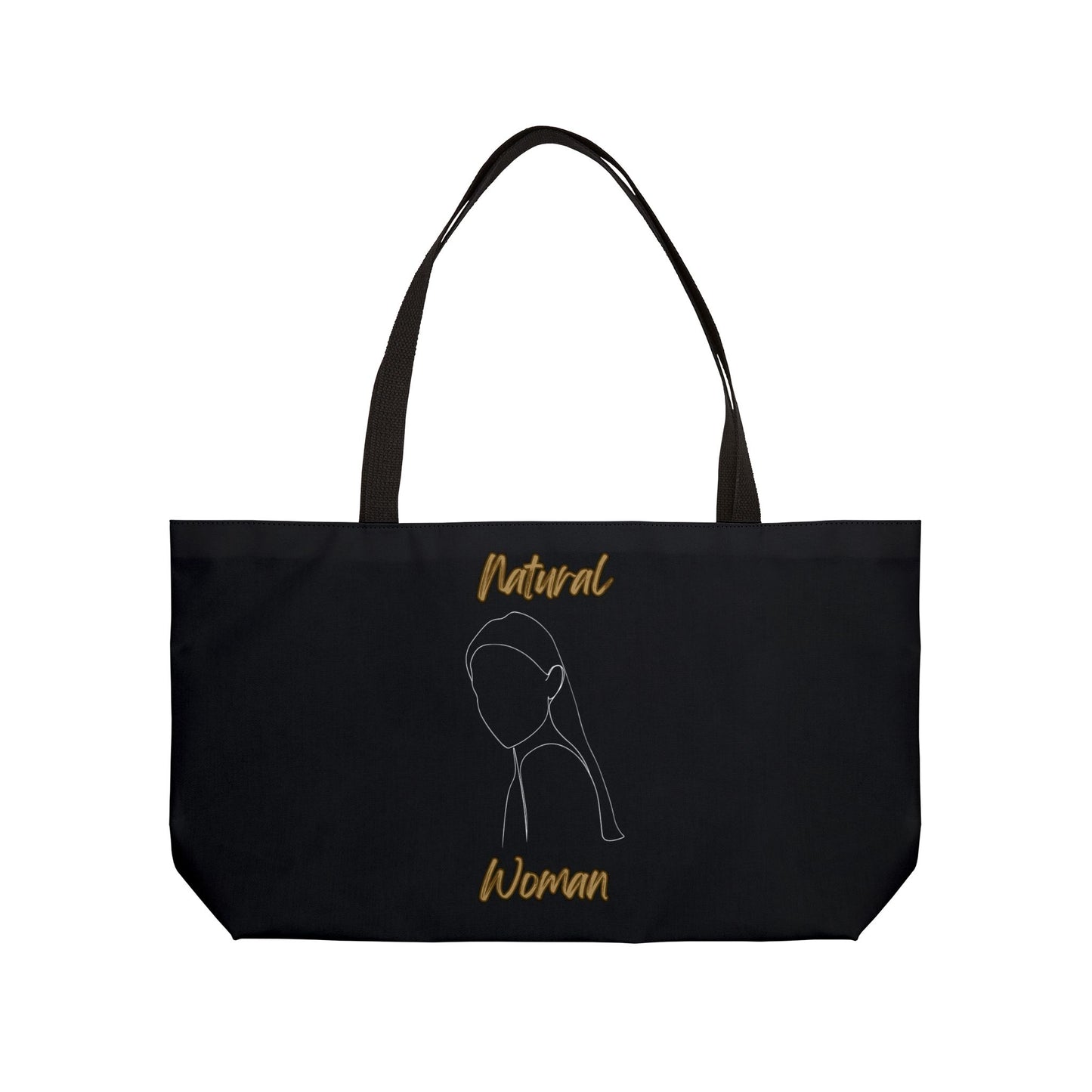 Natural Woman Tilted Look (WL) Weekender Tote Bag BLACK