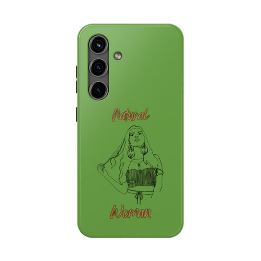 Natural Woman Thinking (BL)Tough Phone Cases GREEN