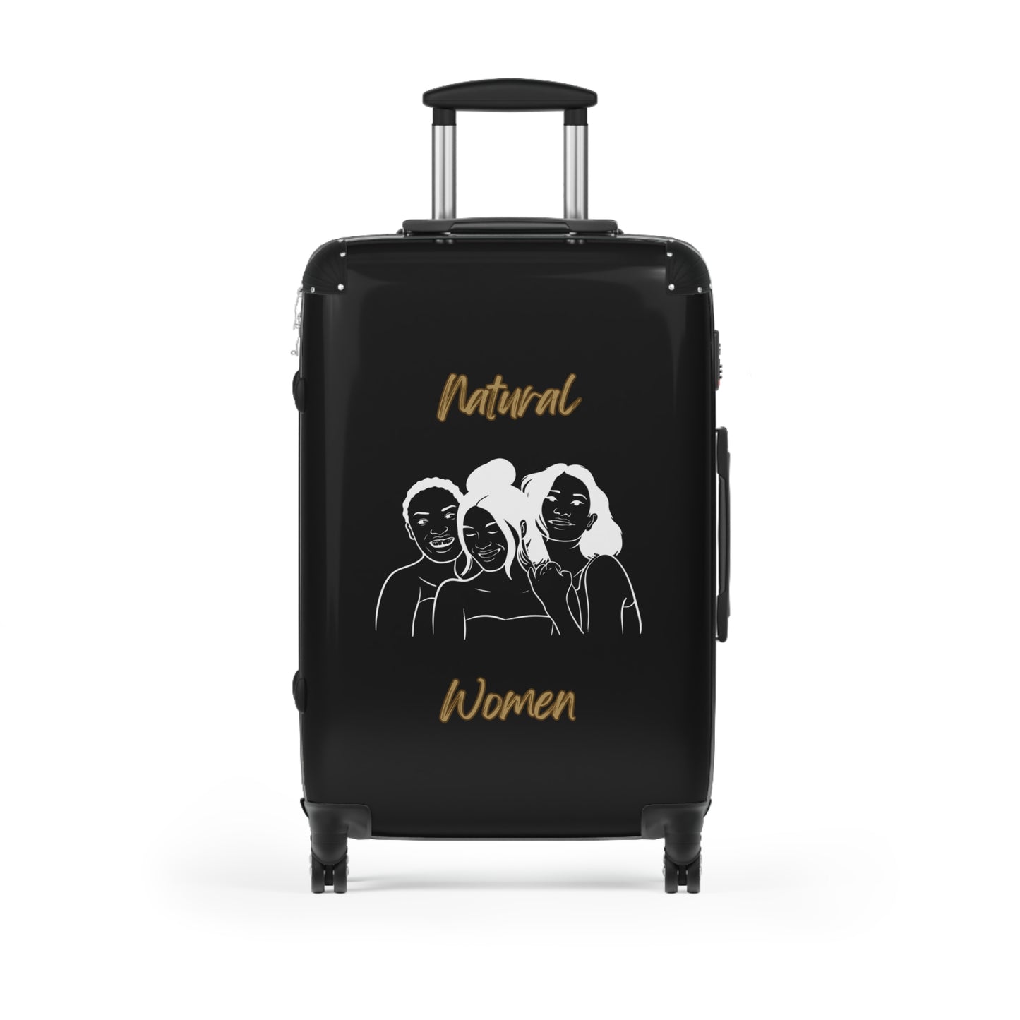 Natural Woman Laughing Friends (WL) Suitcase BLACK