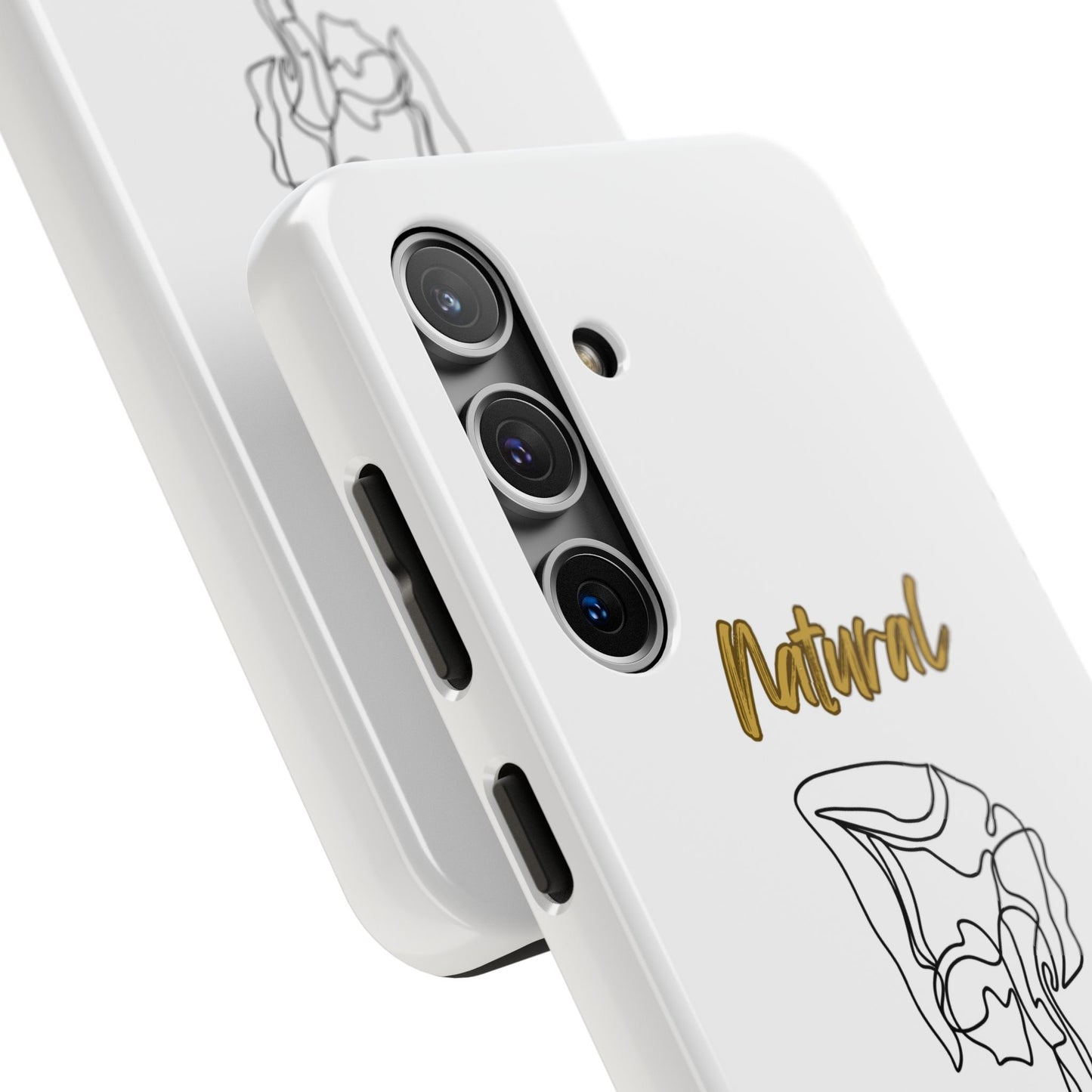 Natural Woman Flexible (BL)Tough Phone Cases WHITE