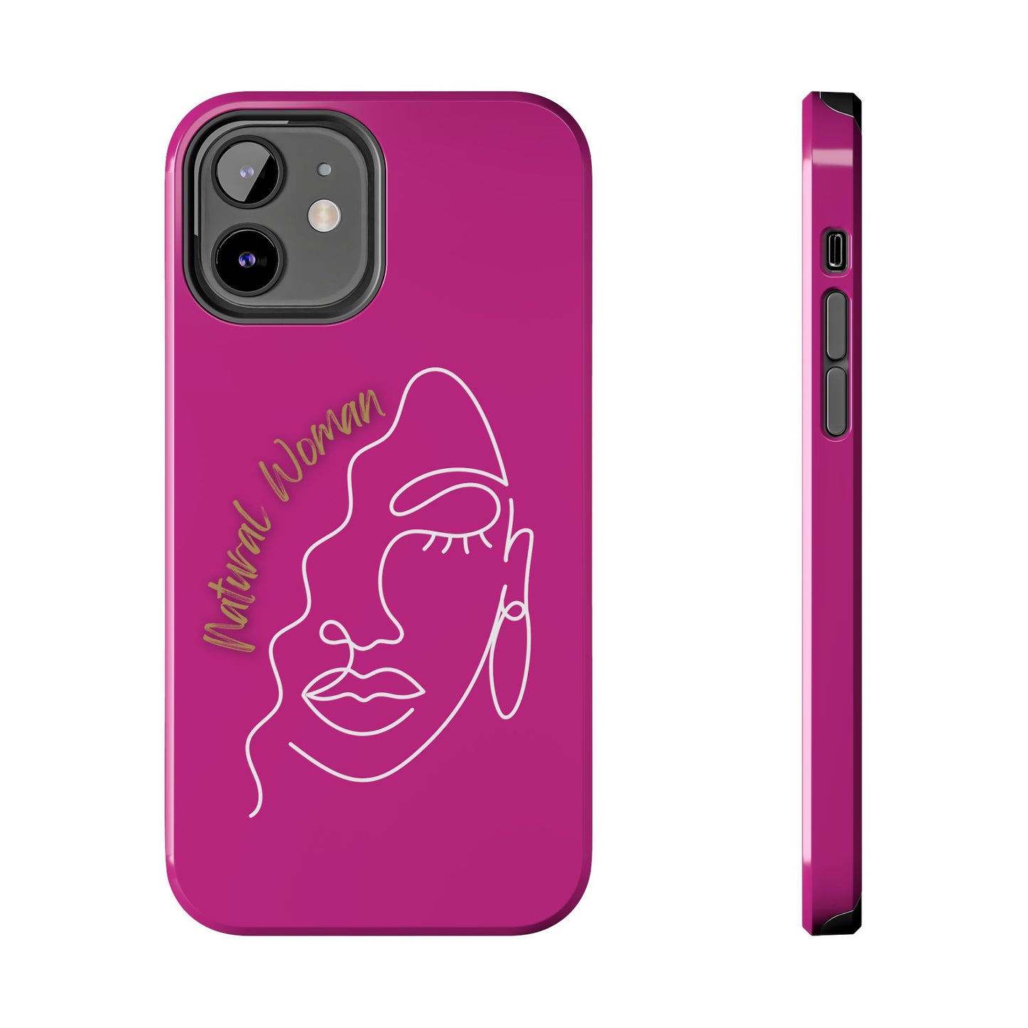 Natural Woman Half Face (WL)Tough Phone Case PINK