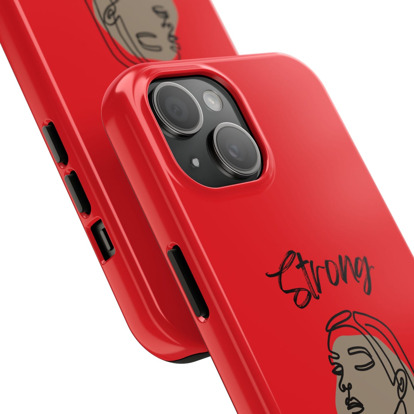 STRONG MOMMA Samsung Galaxy Tough Phone Cases (BL) Red