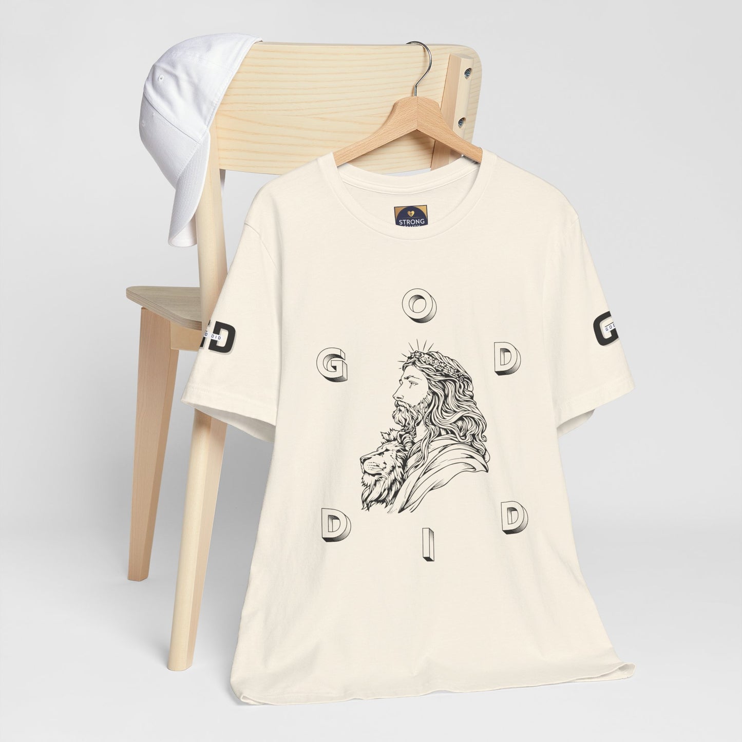 "GOD DID" —(BL) Jesus/Lion Profile