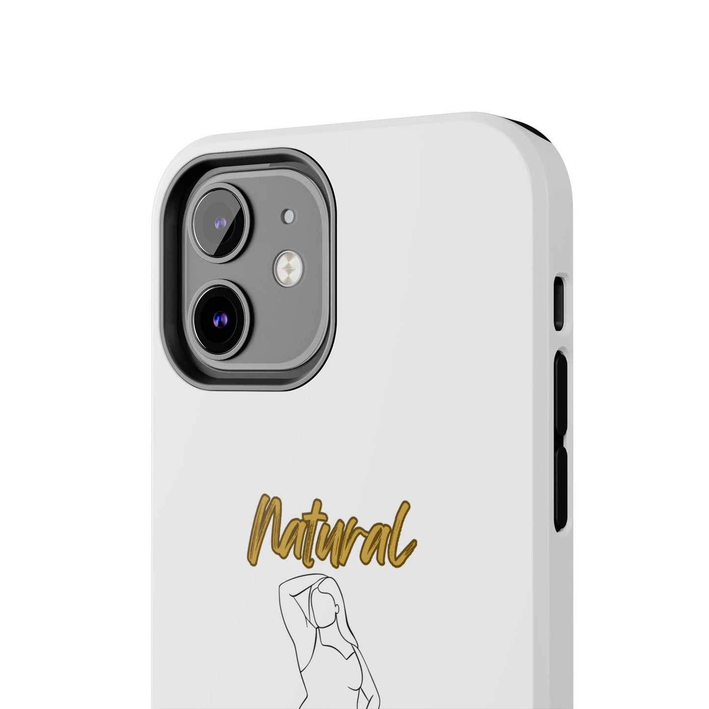 Natural Woman Looking Good (BL)Tough Phone Cases WHITE