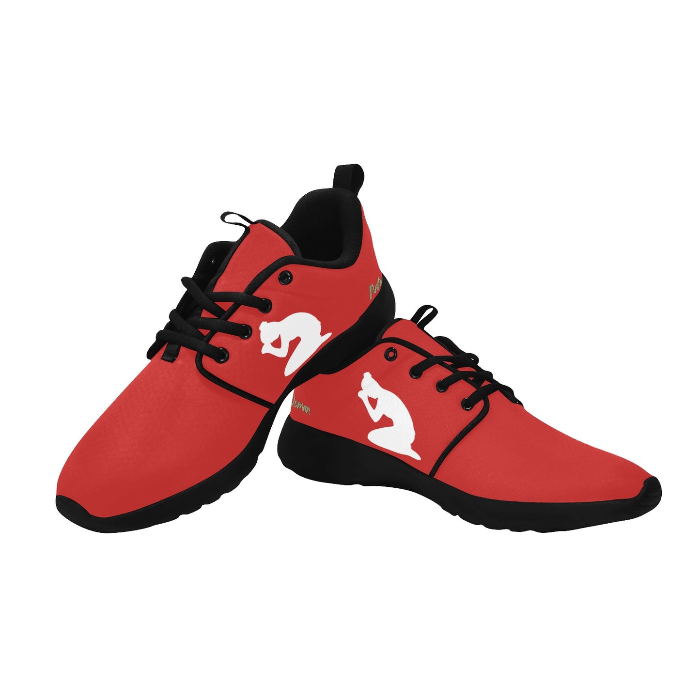 Natural Woman PRAY (WL) RED w/ Black Sole Sneakers