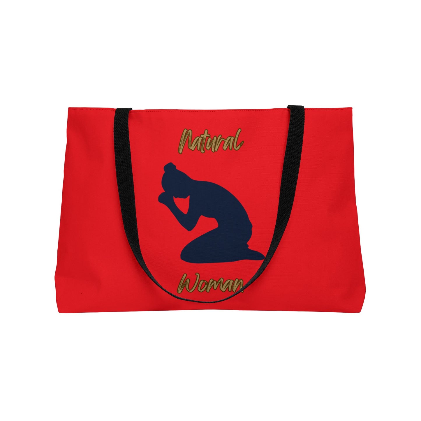 Natural Woman Pray (BL) Weekender Tote Bag RED