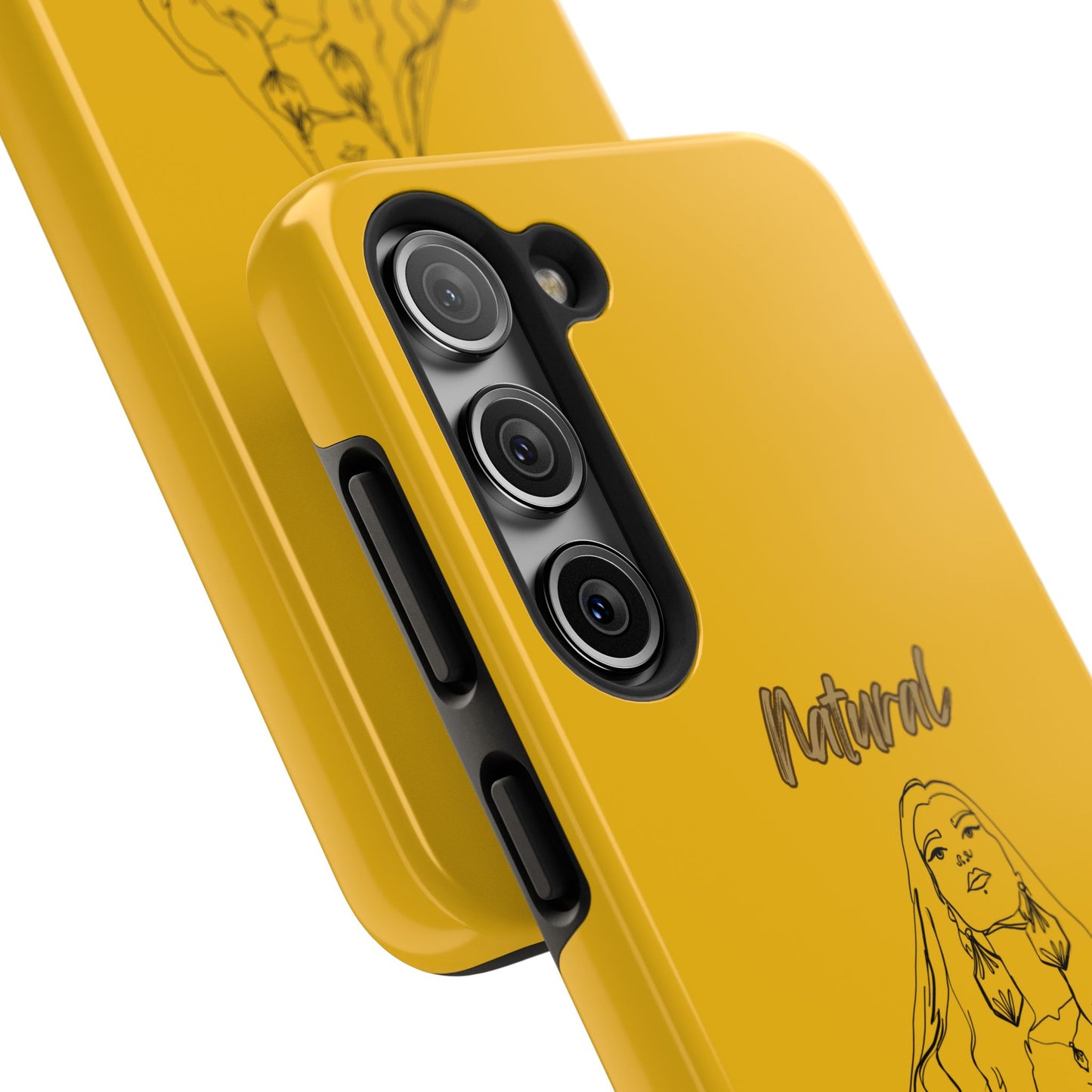 Natural Woman Thinking (BL)Tough Phone Cases YELLOW
