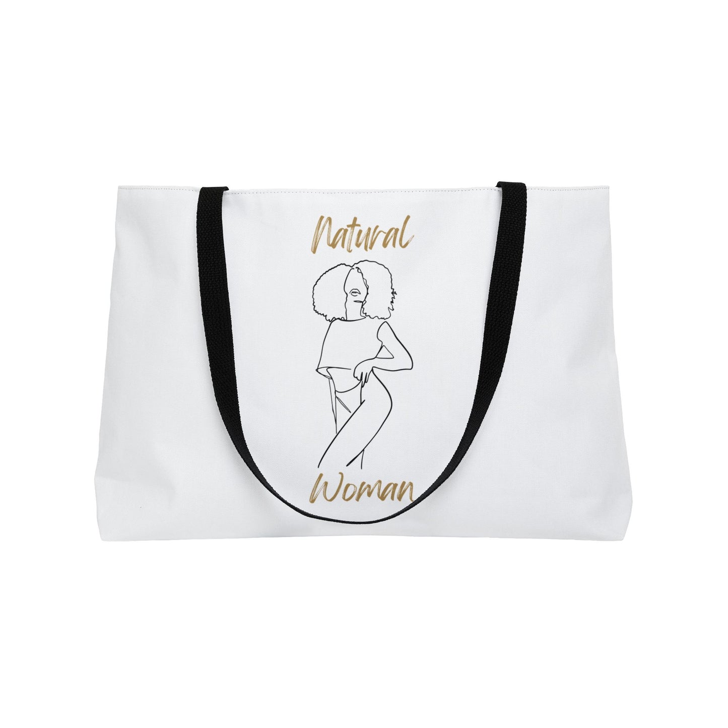 Natural Woman Pose (BL) Weekender Tote Bag WHITE