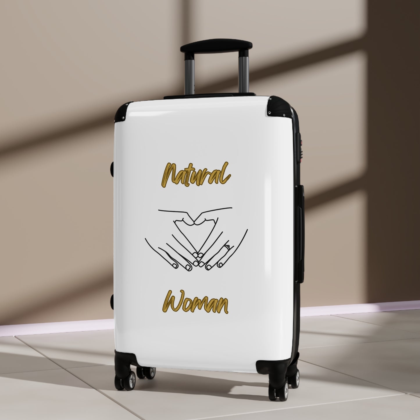 Natural Woman I Love You (BL) Suitcase WHITE
