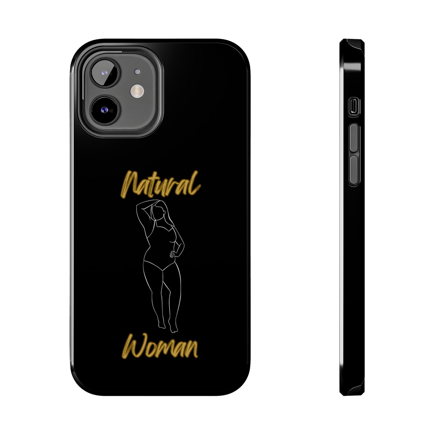 Natural Woman Looking Good (WL)Tough Phone Cases BLACK
