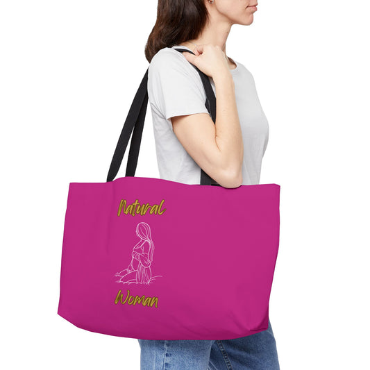 Natural Woman Expecting (WL) Weekender Tote Bag PINK