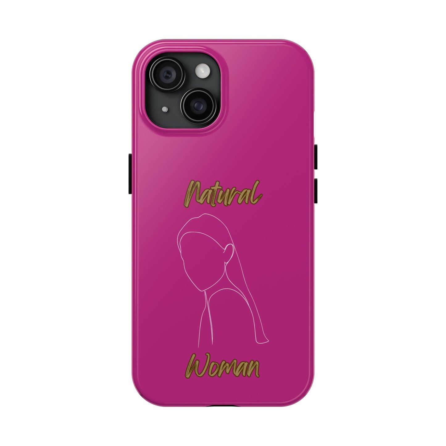 Natural Woman Tilted Look (WL)Tough Phone Cases PINK