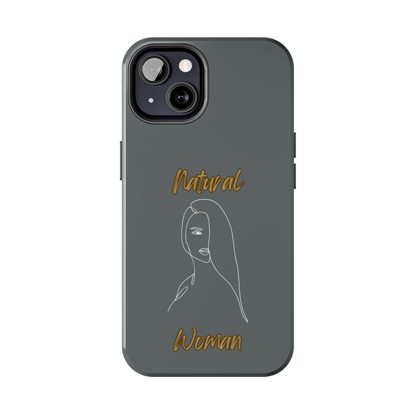 Natural Woman Covered Eye (WL)Tough Phone Cases DARK GREY