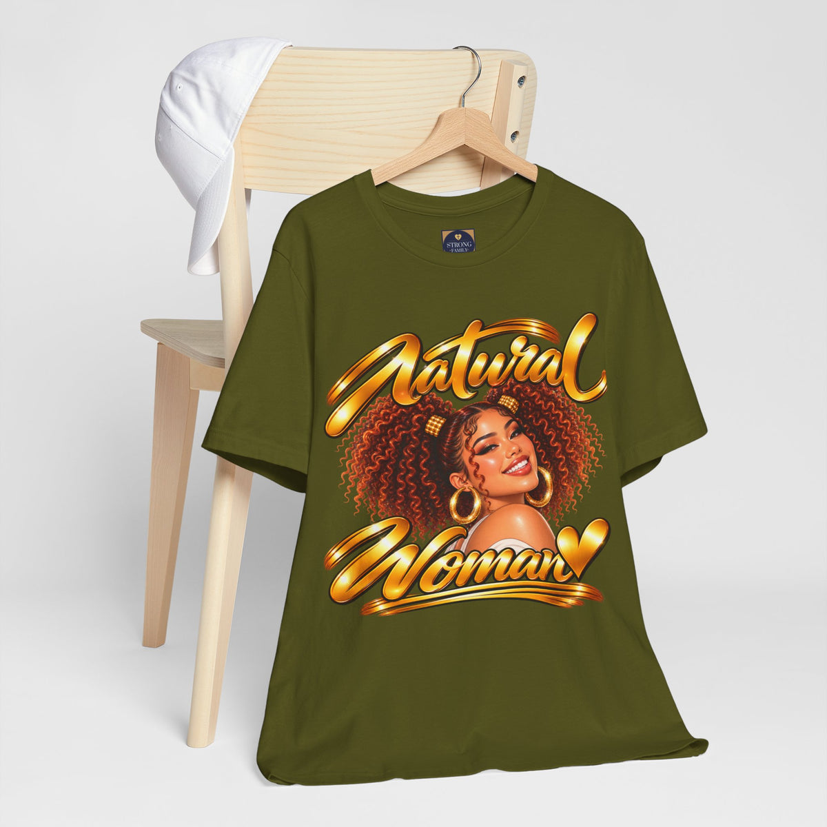 Natural Woman Twin Puffs Graphic Tee – Auburn Edition | Strong Family
