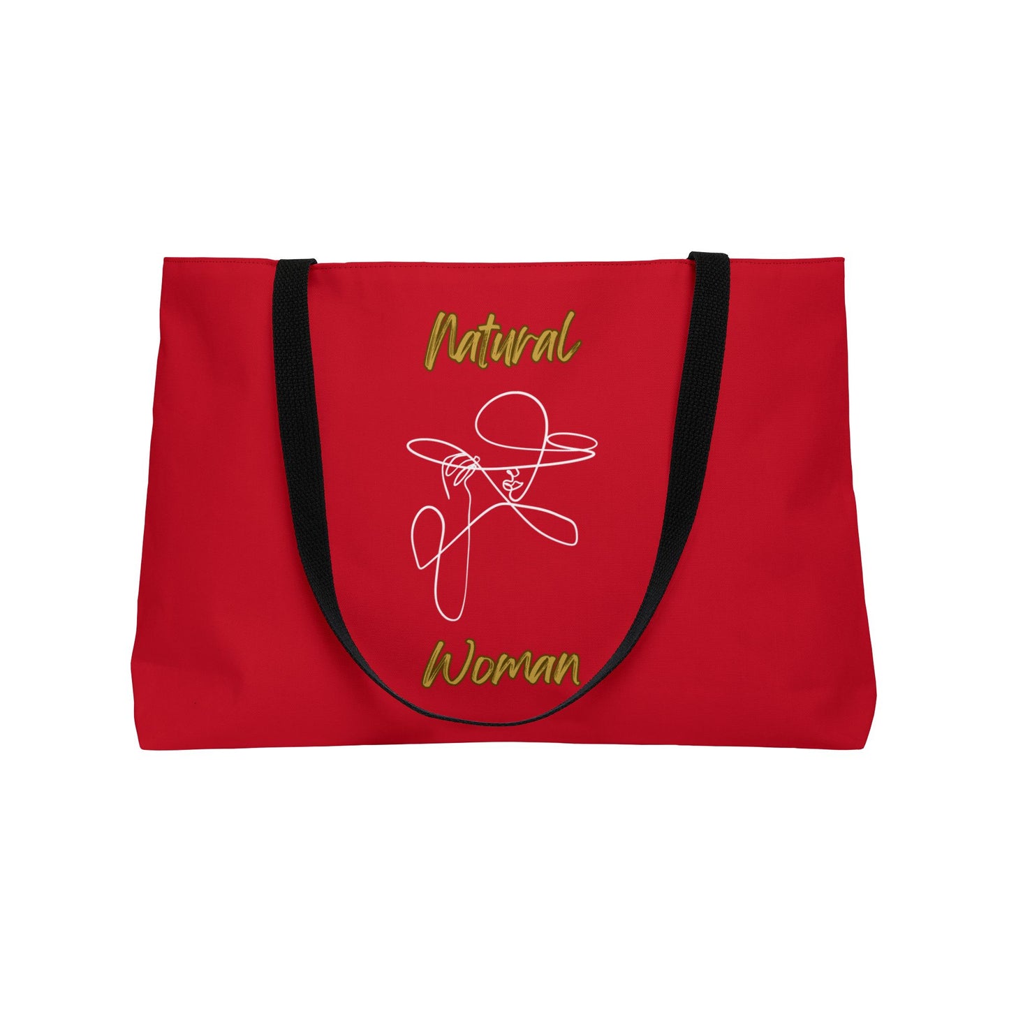 Natural Woman An Original (WL) Weekender Tote Bag DARK RED