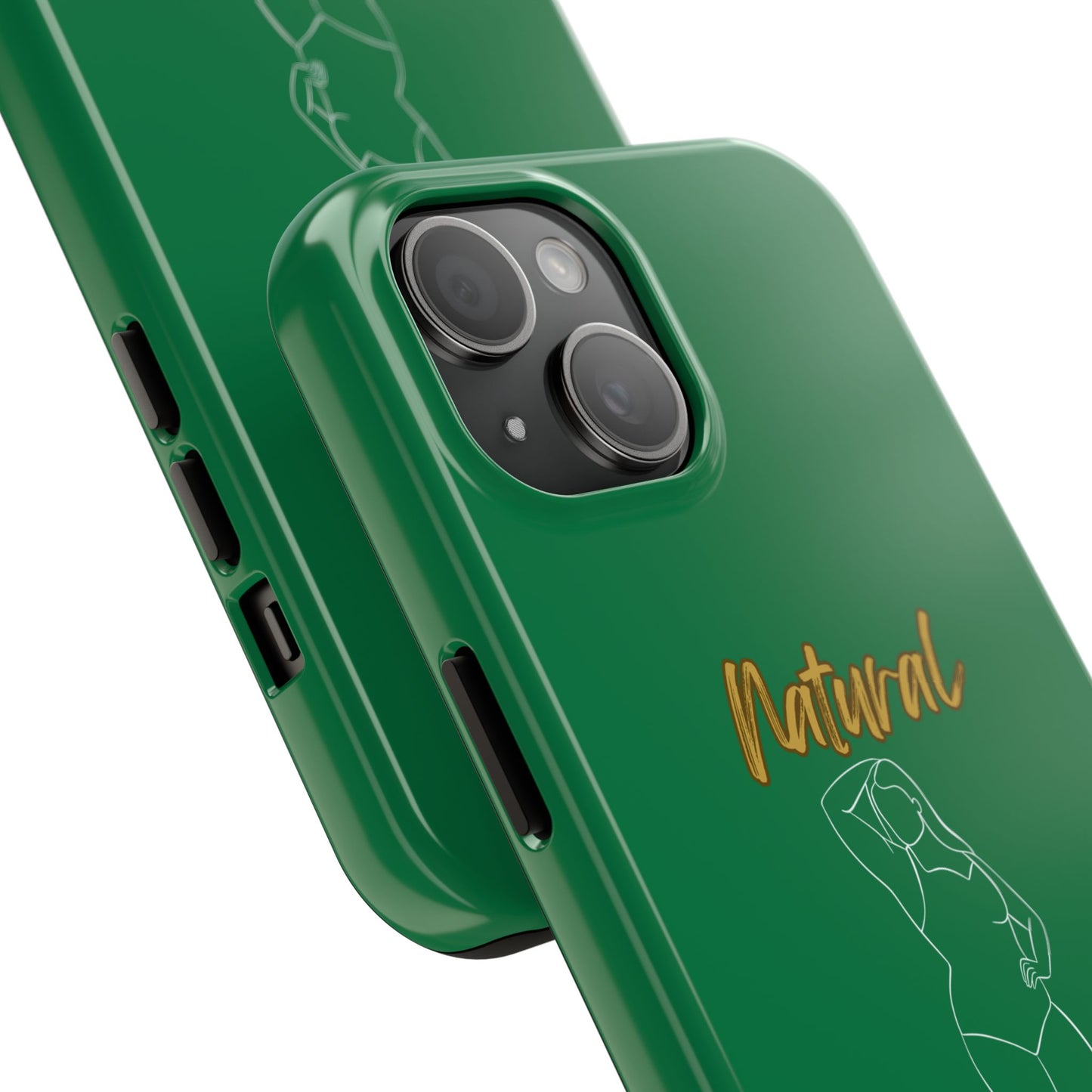 Natural Woman Looking Good (WL)Tough Phone Cases DARK GREEN