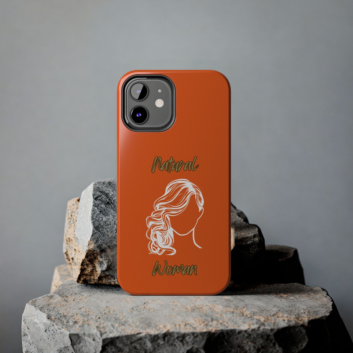 Natural Woman Long Curl (WL)Tough Phone Cases ORANGE