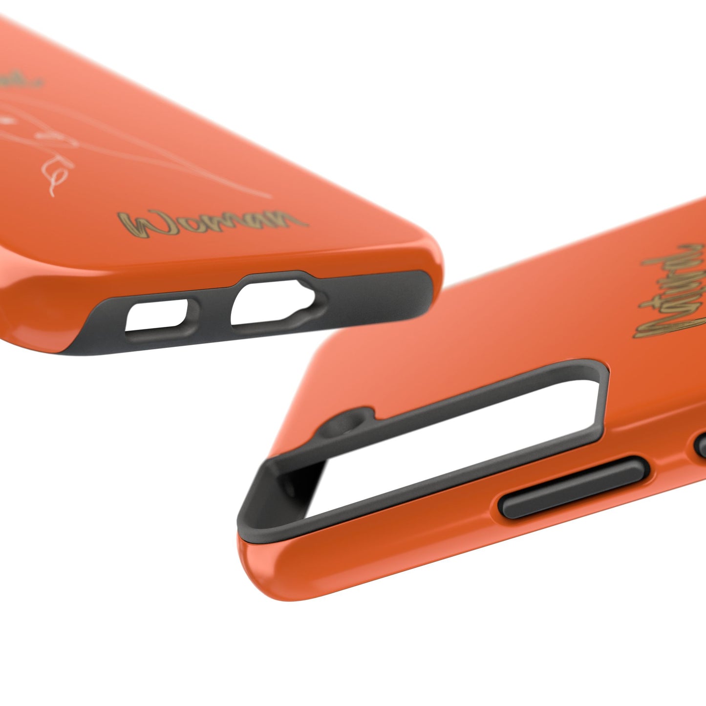 Natural Woman Covered Eye (WL)Tough Phone Cases ORANGE