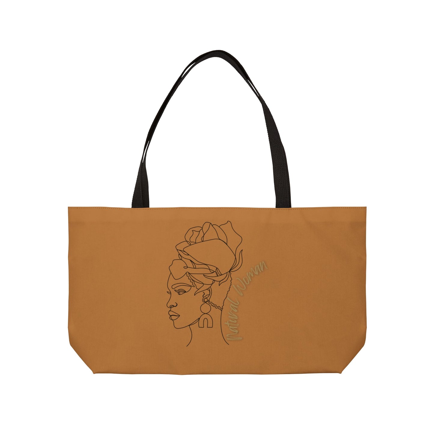 Natural Woman Flower Wrap (BL) Weekender Tote Bag LIGHT BROWN