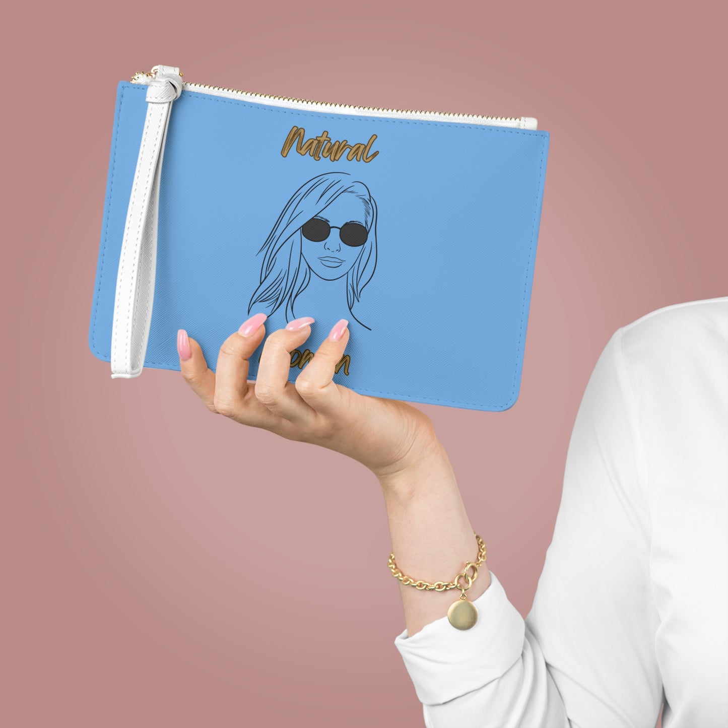 Natural Woman Shades (BL) Clutch Bag LIGHT BLUE