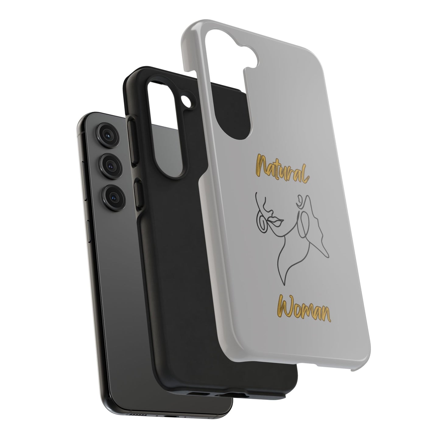 Natural Woman Lips (BL)Tough Phone Cases LIGHT GREY