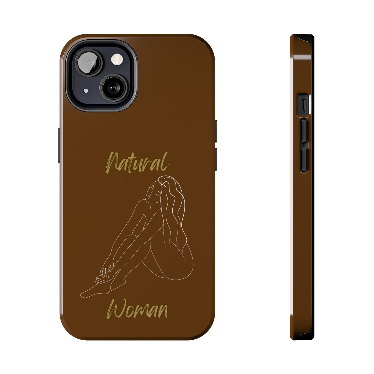 Natural Woman Beauty (WL) Tough Phone Cases BROWN