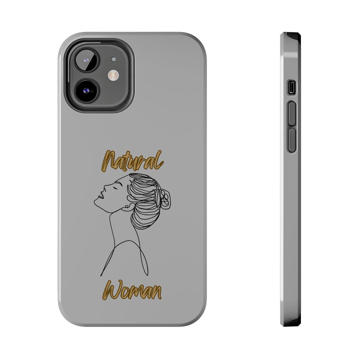 Natural Woman Wet Bun (BL) Tough Phone Cases LIGHT GREY