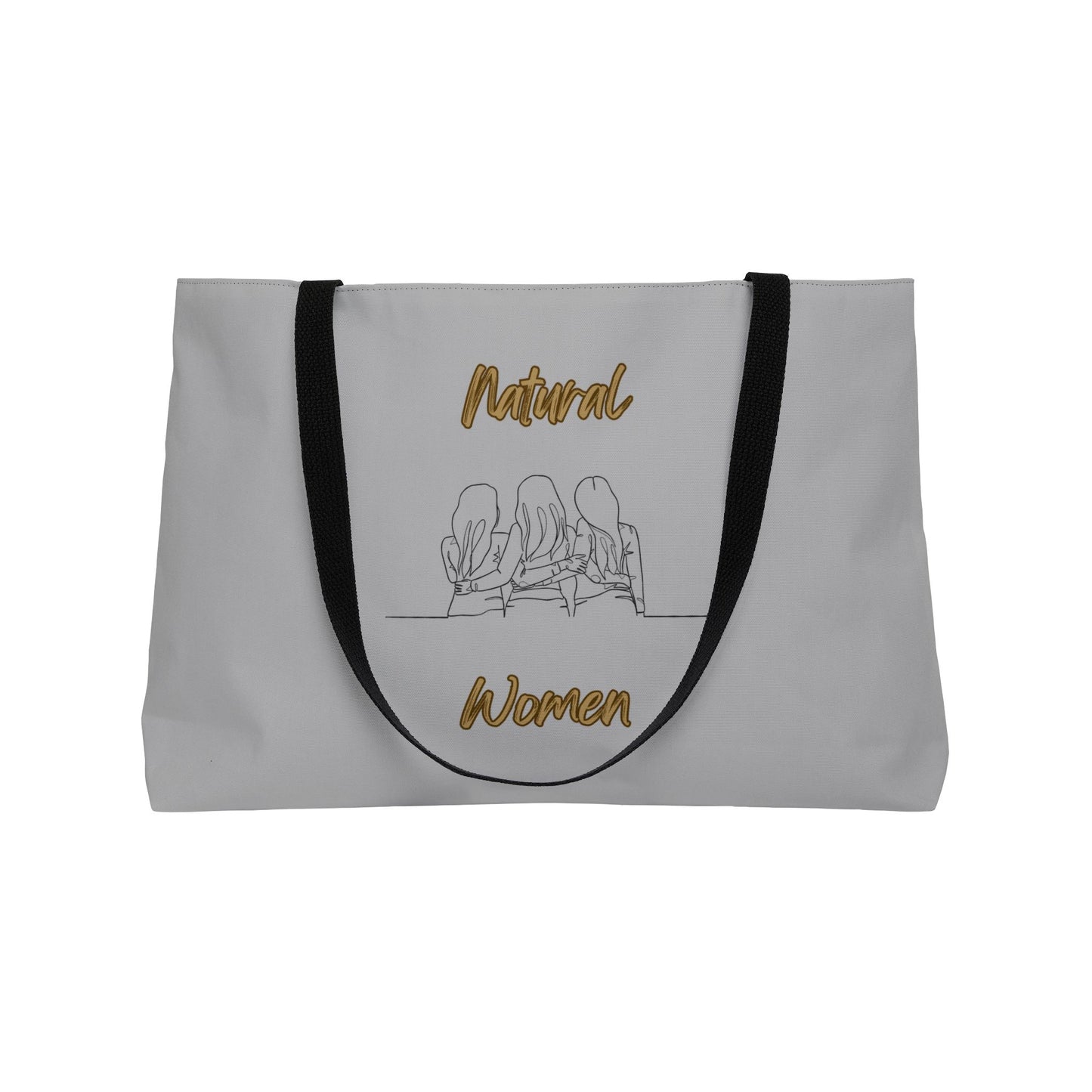 Natural Woman Loving Friends (BL) Weekender Tote Bag LIGHT GREY