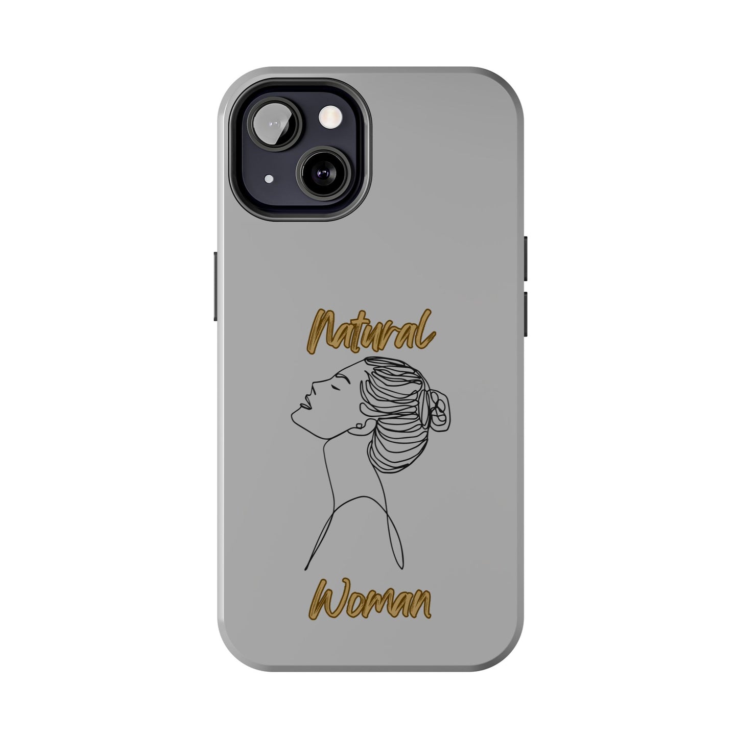 Natural Woman Wet Bun (BL) Tough Phone Cases LIGHT GREY