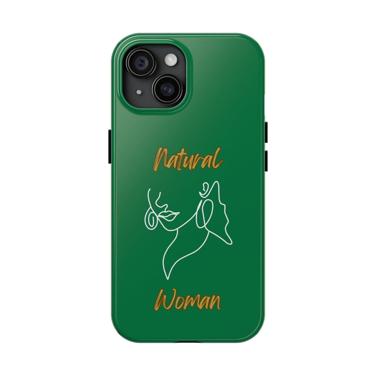 Natural Woman Lips (WL)Tough Phone Cases DARK GREEN