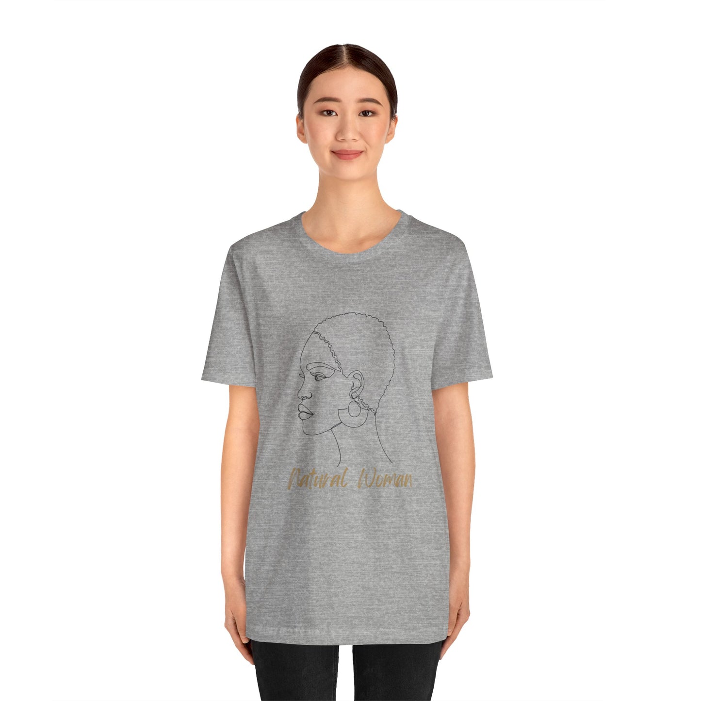 NATURAL WOMAN Finger Waves (BL) Short Sleeve T-Shirt