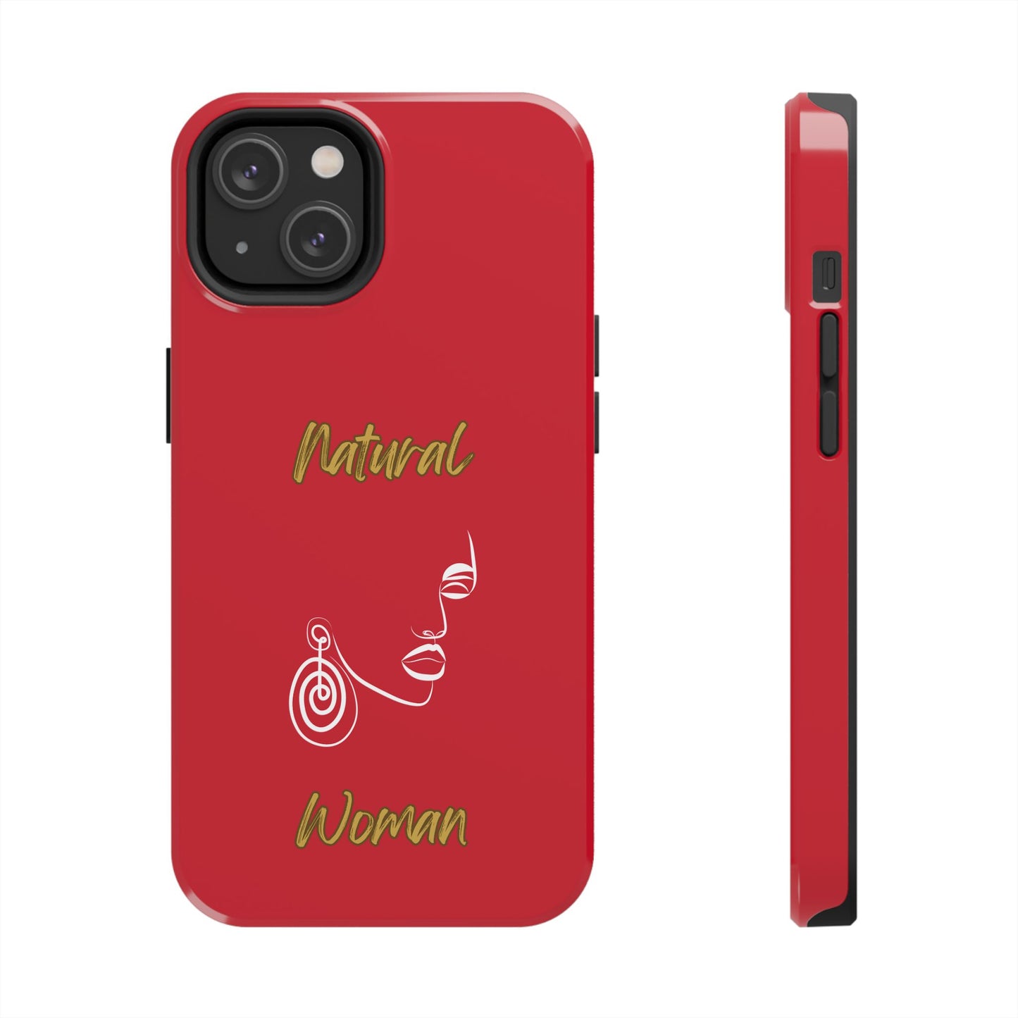 Natural Woman Music In My Soul (WL)Tough Phone Cases DARK RED