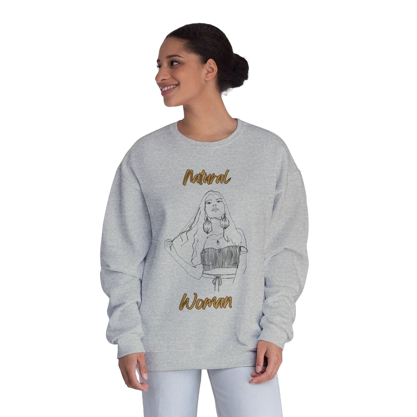 Natural Woman Thinking (BL) Crewneck Sweatshirt