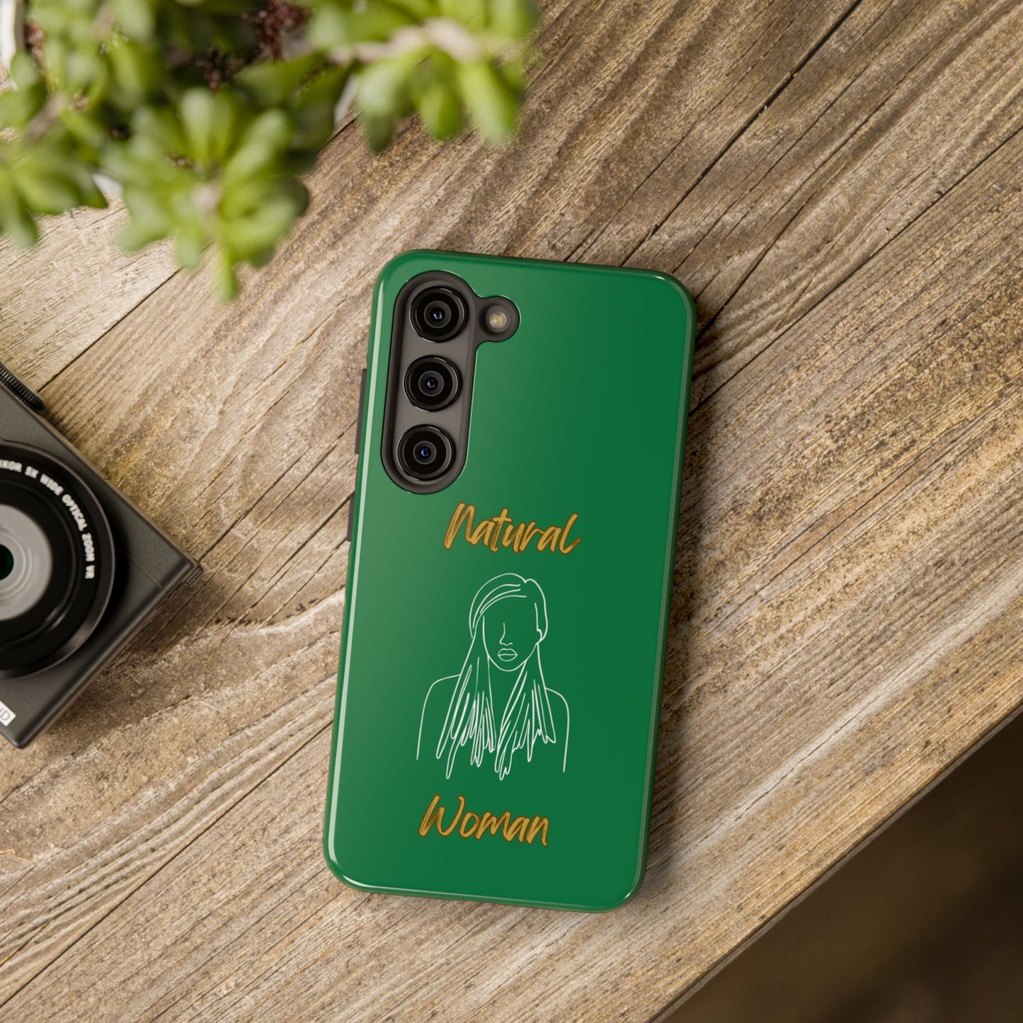 Natural Woman Content (WL)Tough Phone Cases DARK GREEN
