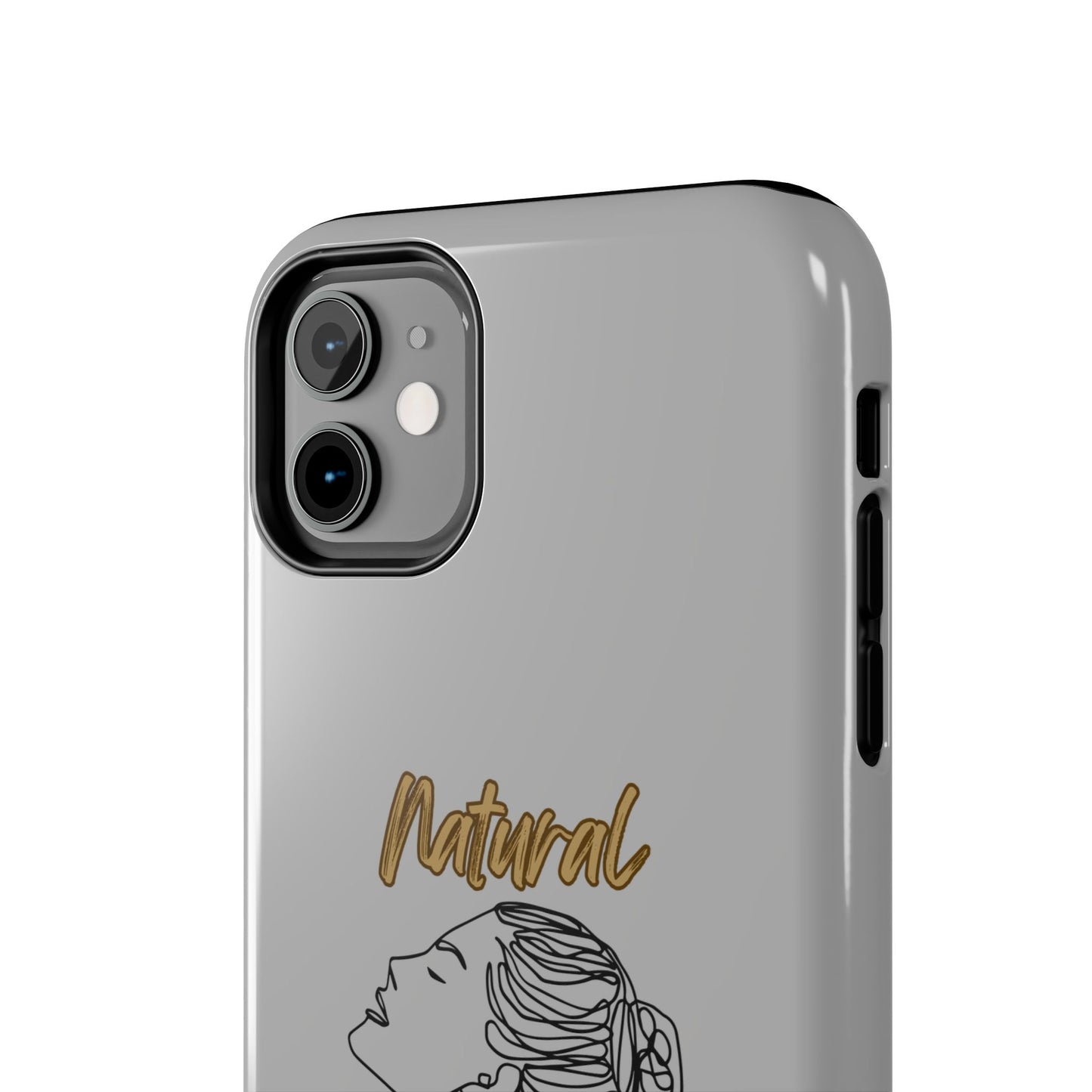 Natural Woman Wet Bun (BL) Tough Phone Cases LIGHT GREY