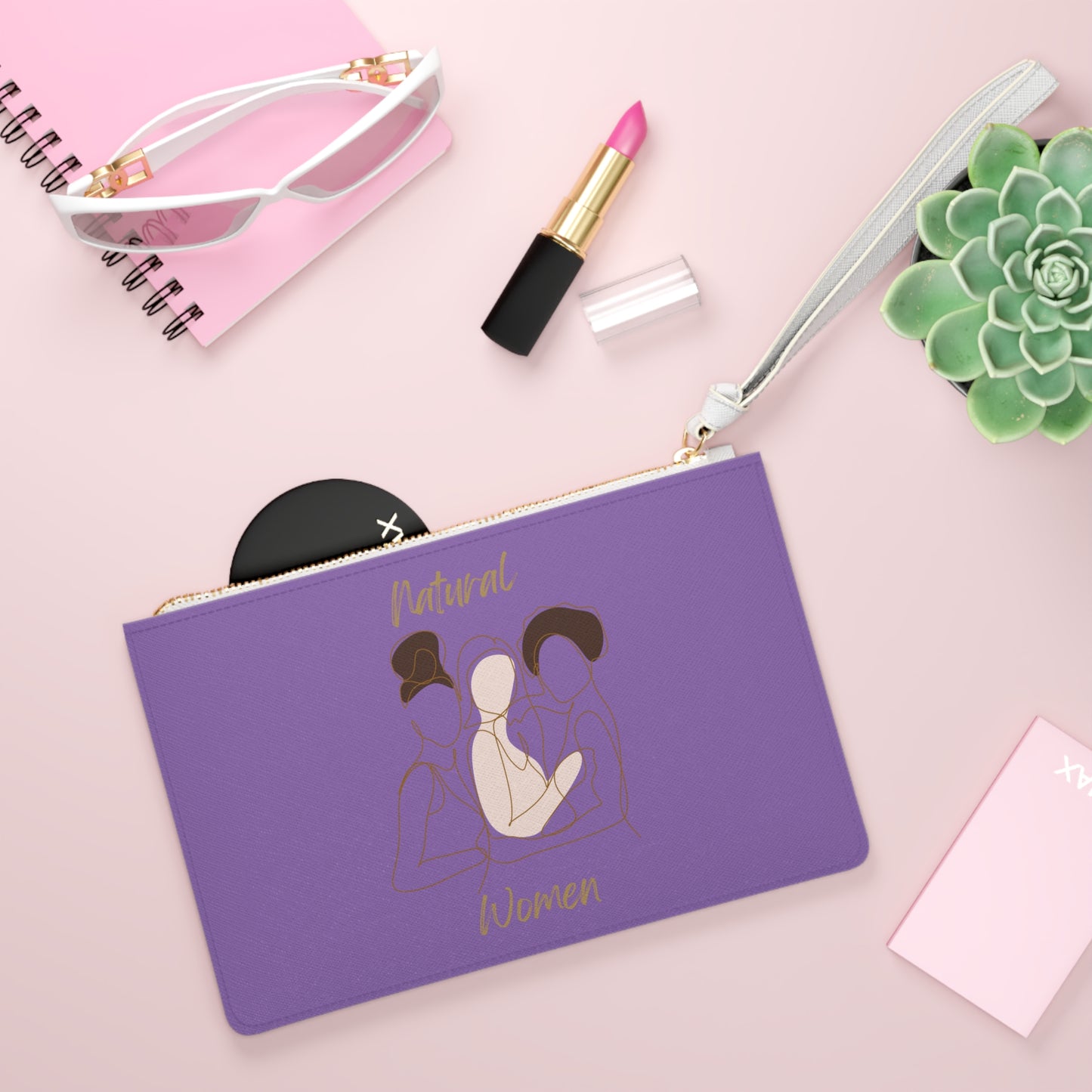 Natural Women Friends Clutch Bag LIGHT PURPLE