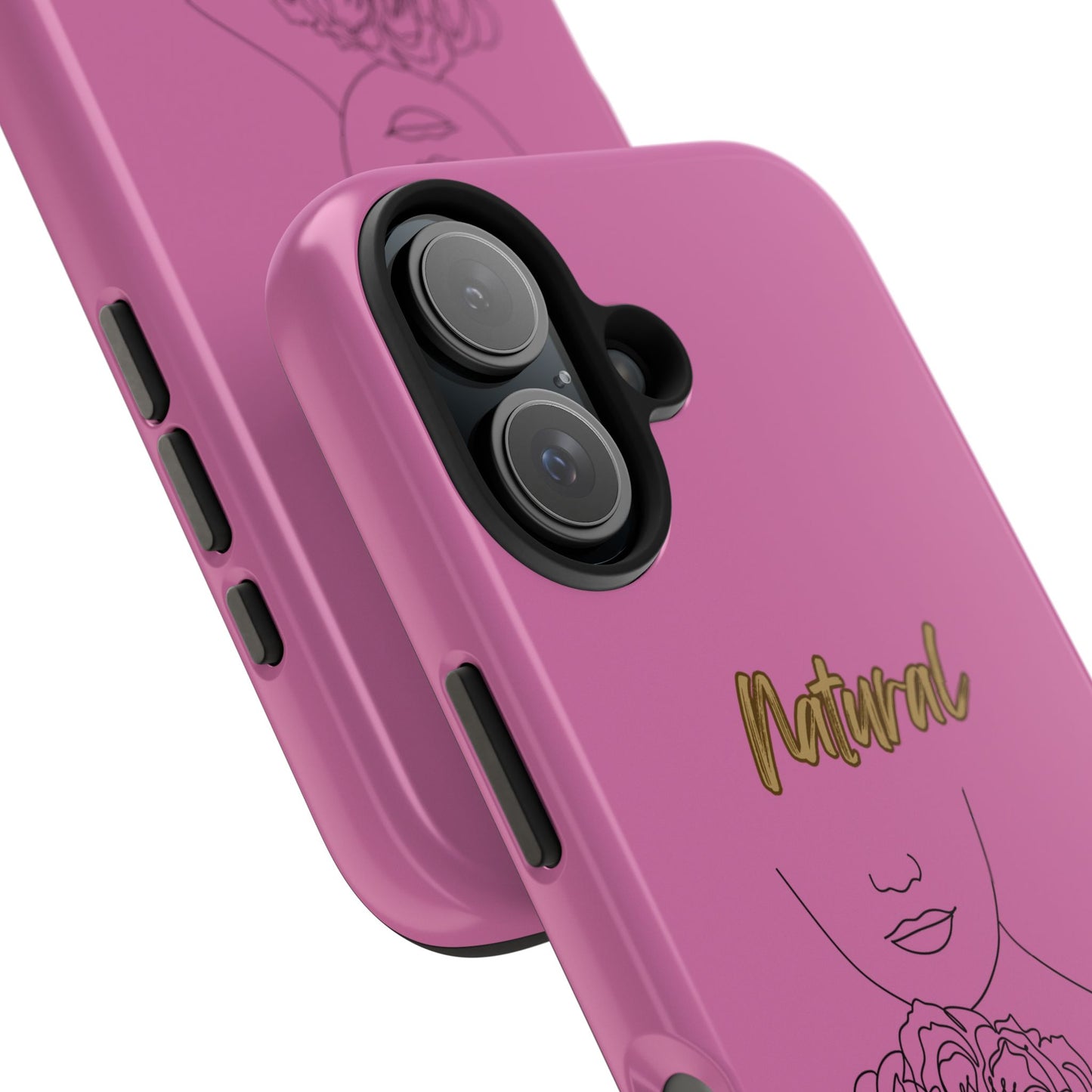 Natural Woman Kissed Flower (BL)Tough Phone Cases LIGHT PINK