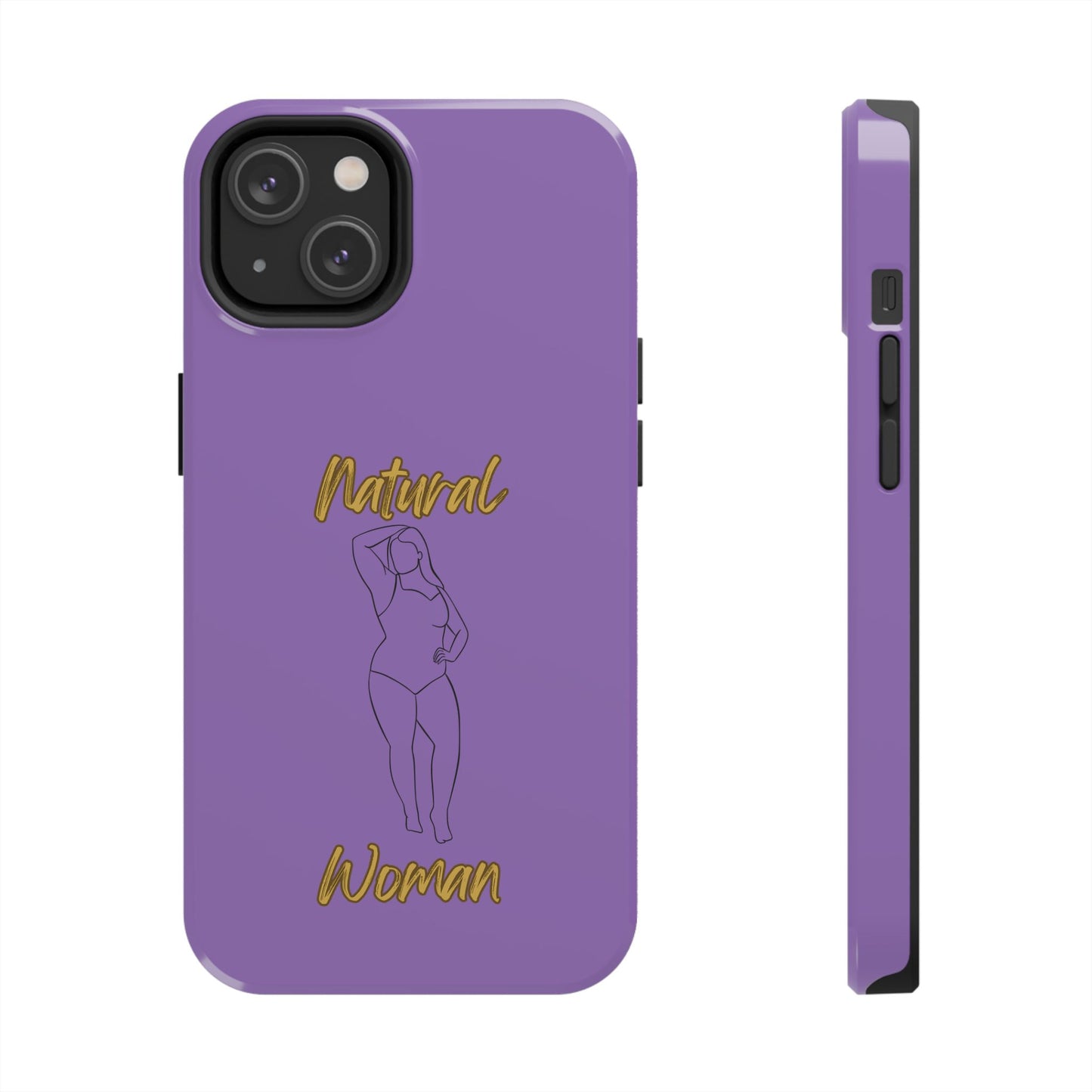 Natural Woman Looking Good (BL)Tough Phone Cases LIGHT PURPLE