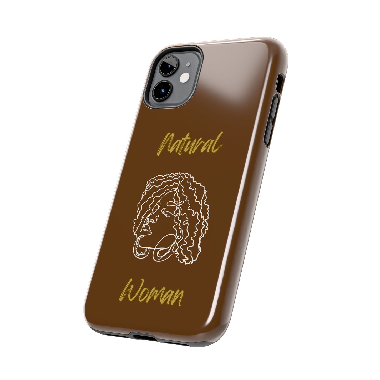 Natural Woman Naturally Me (WL)Tough Phone Cases BROWN