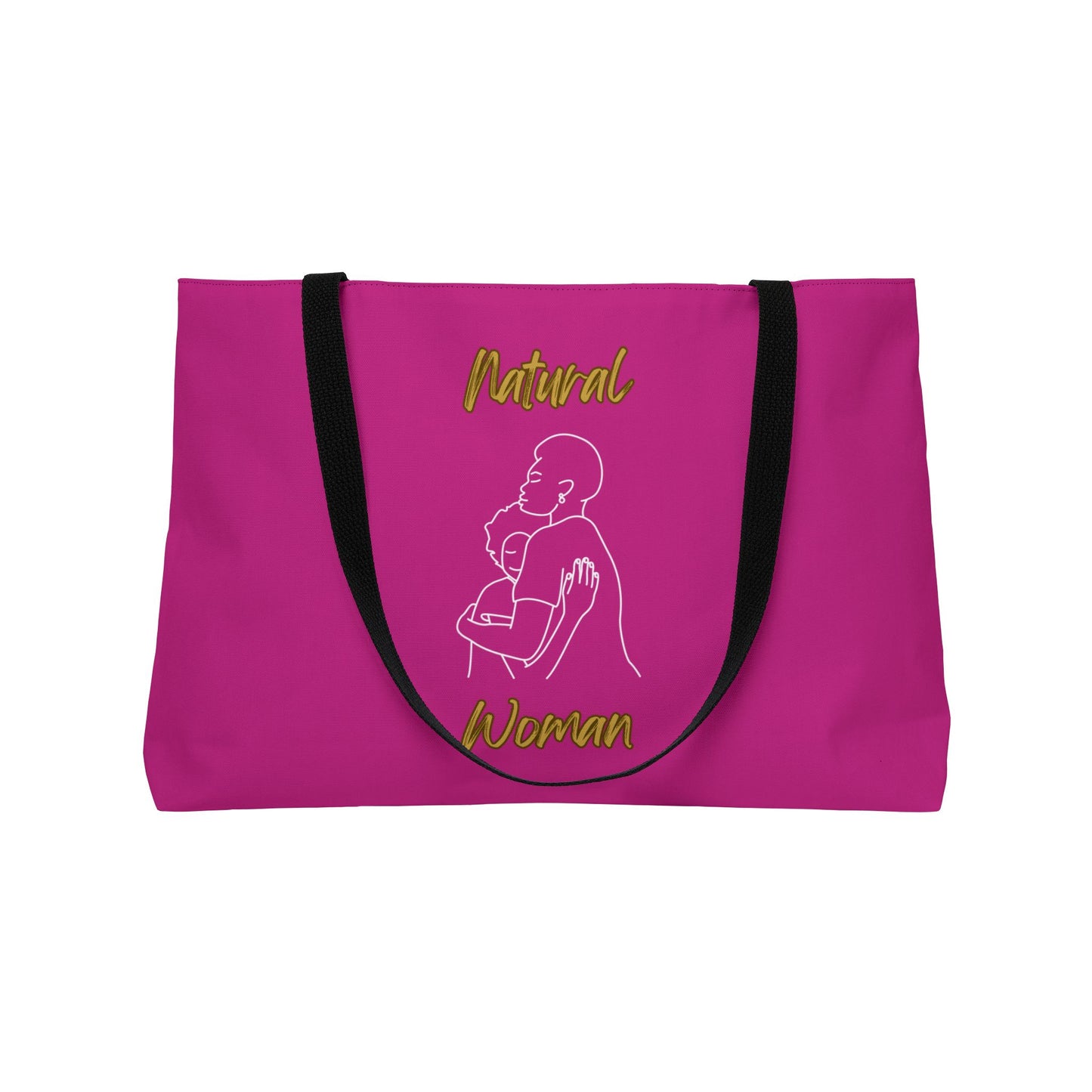 Natural Woman Safe With Momma (WL) Weekender Tote Bag PINK