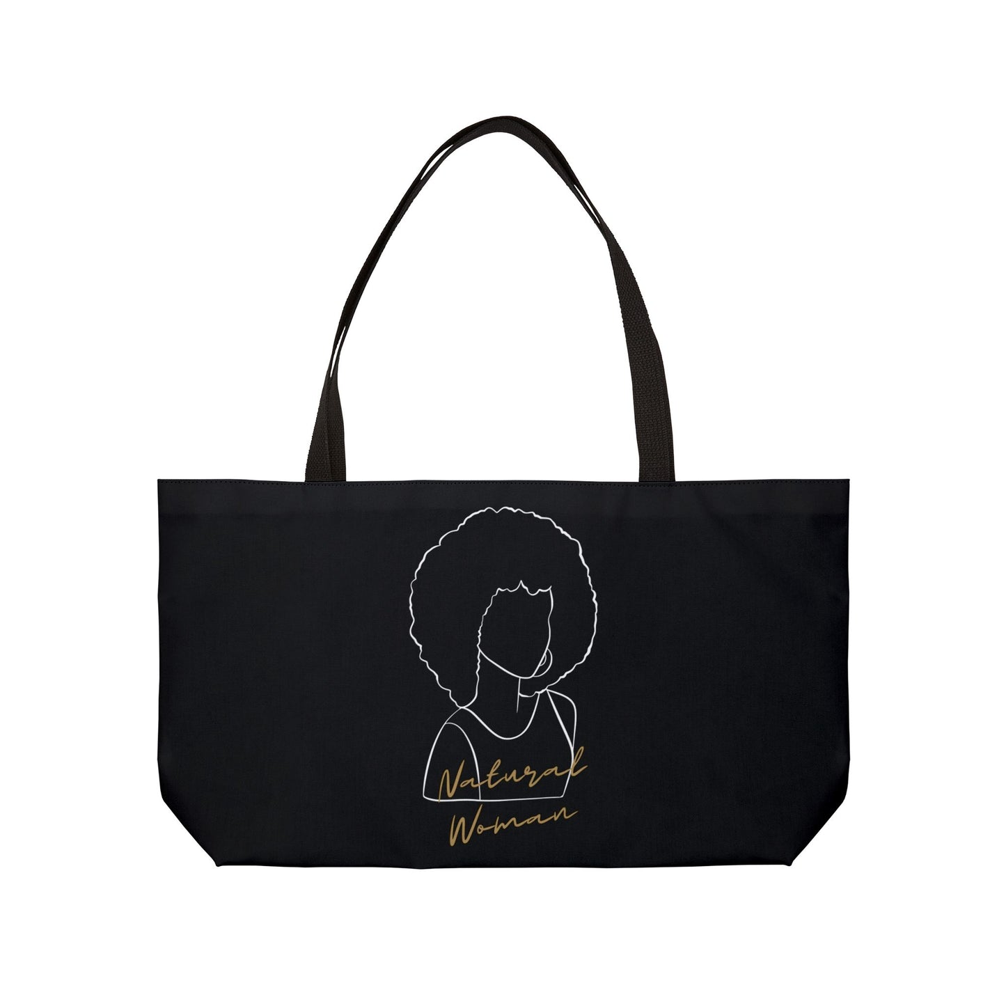 Natural Woman Afro (WL) Weekender Tote Bag BLACK