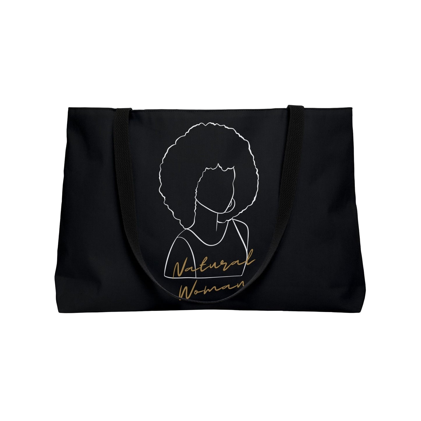 Natural Woman Afro (WL) Weekender Tote Bag BLACK