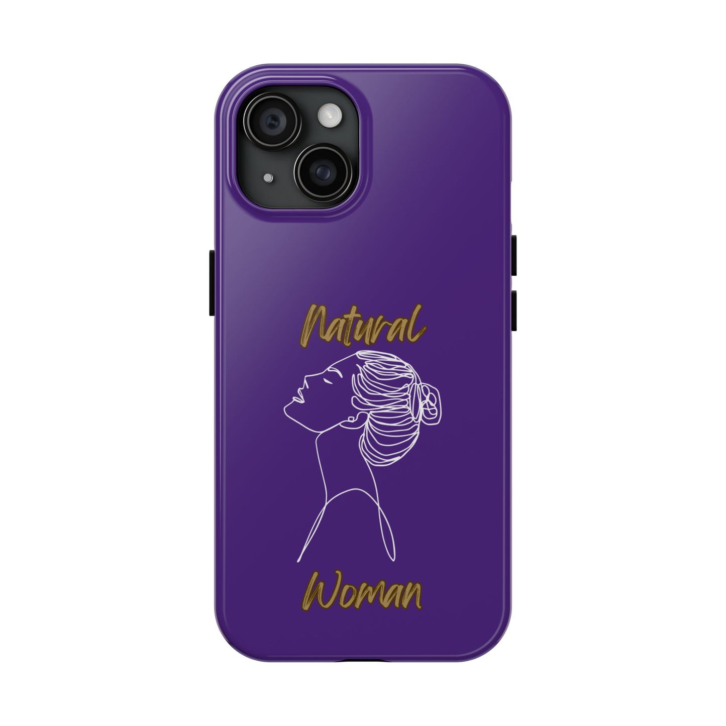 Natural Woman Wet Bun (WL) Tough Phone Cases PURPLE