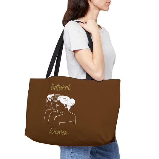 Natural Women United Friends (WL) Weekender Tote Bag BROWN