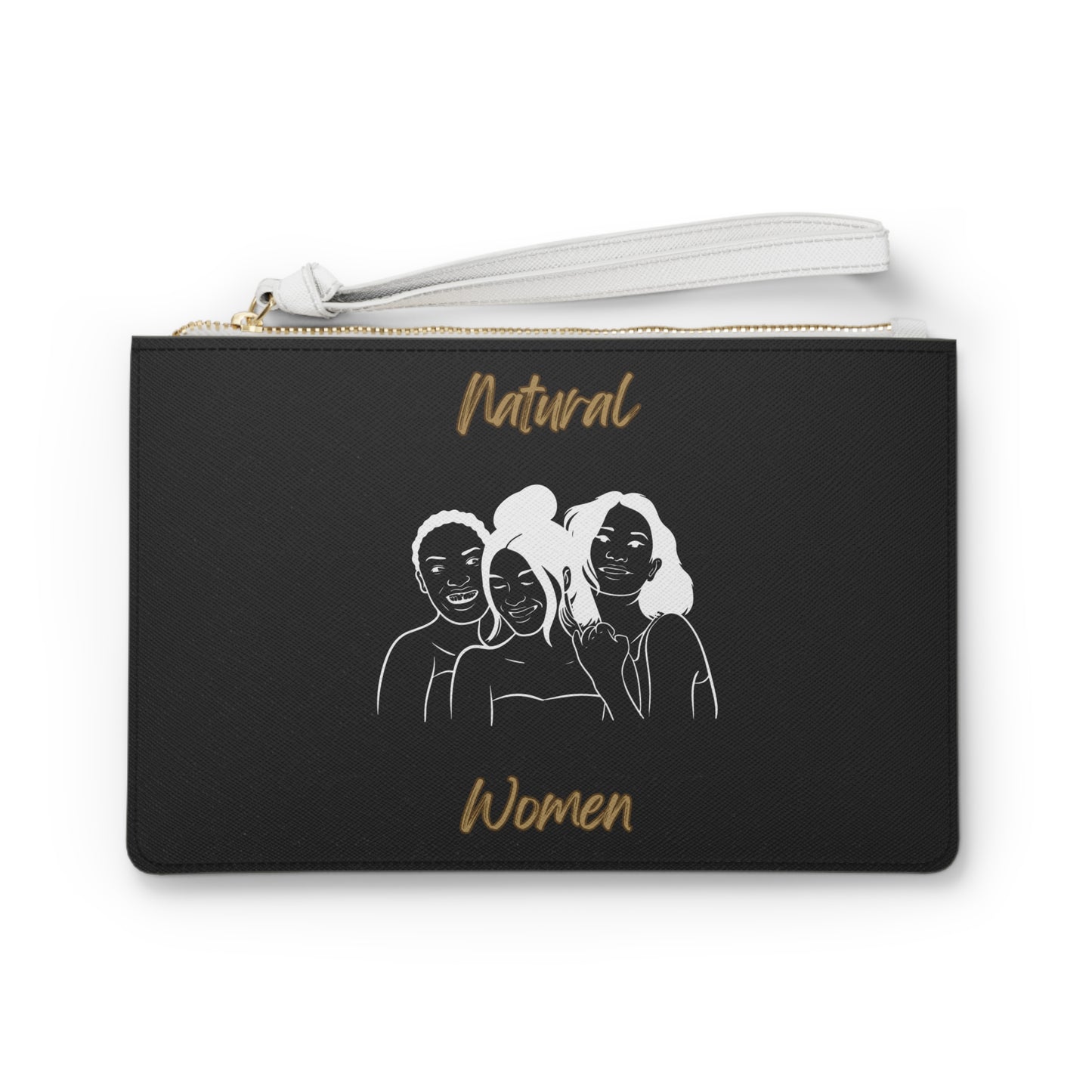 Natural Women Laughing Friends (WL) Clutch Bag BLACK
