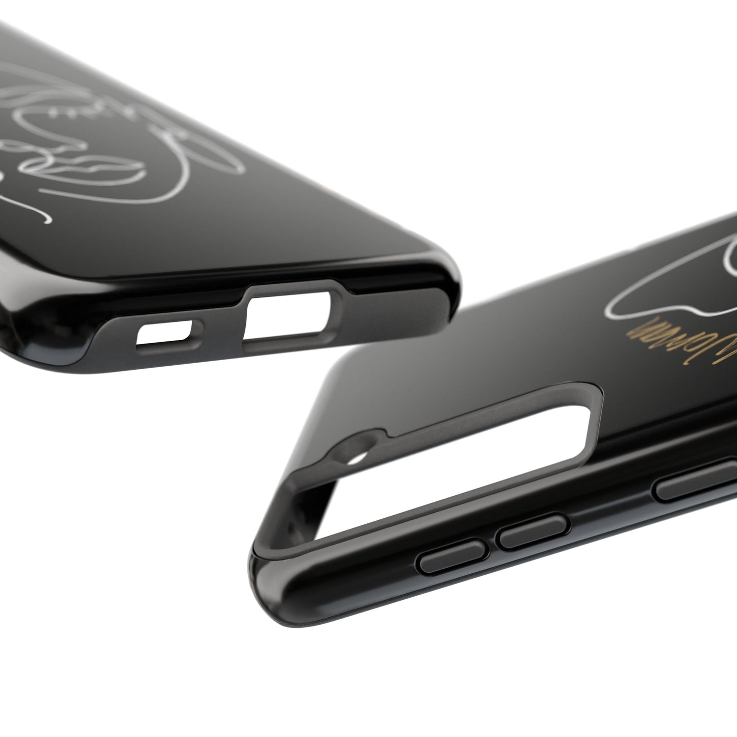 Natural Woman Half Face (WL)Tough Phone Case BLACK